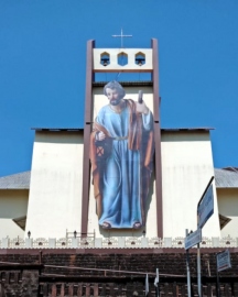 Large St Joseph picture at Carmelite Monastery