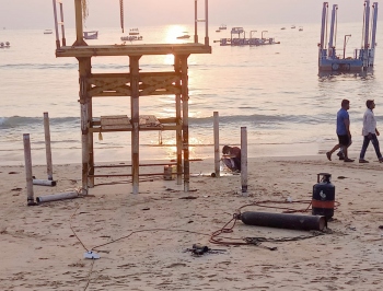 NGO objects to jetty construction at Baina beach