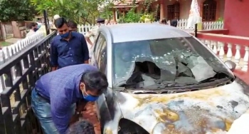 Principal’s car damaged, burnt at Fatorda residence; cops clueless