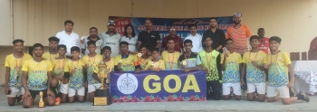 Goa U-15 boys second runners-up at nationals