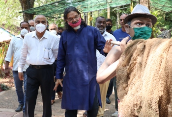 Deputy CM Ajgaonkar visits Big Foot