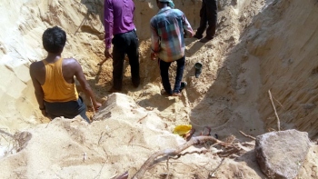 Cement construction in Calangute NDZ invites local wrath