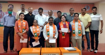 5 inducted in BJP to be in panel for Mapusa civic polls