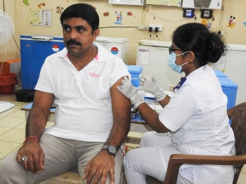 Vijai receives jab, asks govt to expedite vaccination exercise