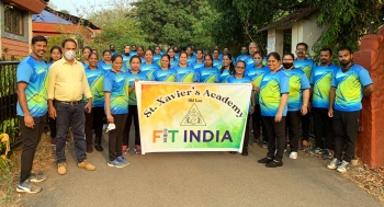 St Xavier’s Academy takes part in Fit India movement