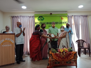 MES College conferred Clean Goa Award