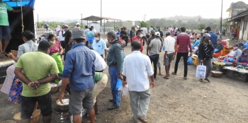Fresh fish from coastline brings relief at wholesale market, stalemate continues