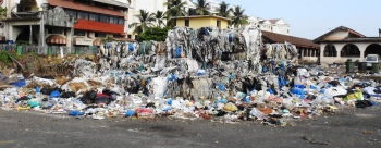 Baled plastic waste an eyesore at SGPDA parking lot