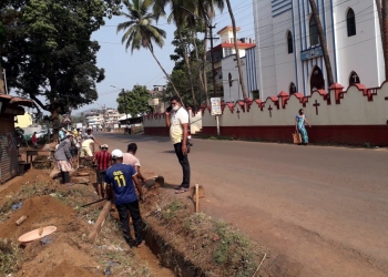 Pre-monsoon works begin early at Chaudi