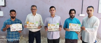 Covid awareness poster released at Government High School, Merces