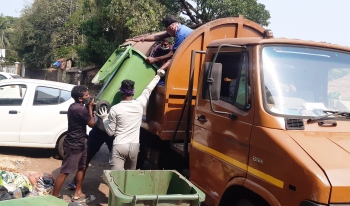 Margao sanitary workers keep going amid Covid crisis