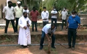 Beautification work launched at Agonda chapel