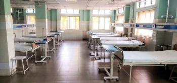 Valpoi Health Centre ward set up for Covid patients