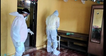 Dy Sarpanch, Panch member sanitize houses of Covid patients in Bogmalo
