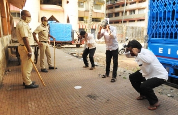 Cops punish curfew violators