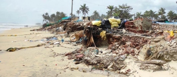 Fishermen bear the brunt of cyclone; huts, dry fish perish