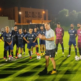 Indian football team begins training in Doha