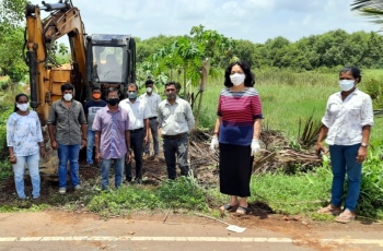 Work to desilt Quelossim nullah begins