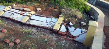 New compound wall collapses at proposed Latambarcem IDC project