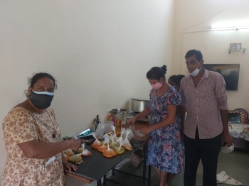 Camorlim p’yat uses biogas to cook meals for Covid isolated patients