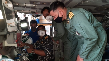 ALH Mk III Aircraft of Indian Navy fitted with ICU