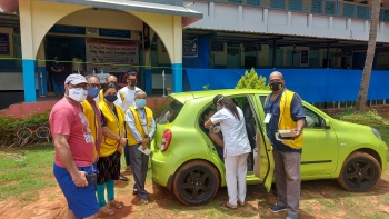 Drive-in vaccination at Calangute for seniors, specially-abled citizens