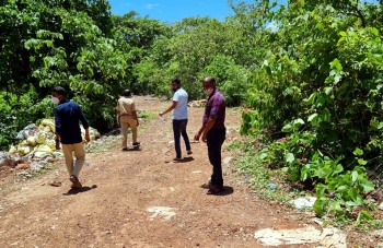 Salvador do Mundo panchayat stops road construction work
