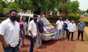 Emergency service van for needy in Canacona