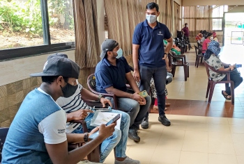 Few sailors for vaccination; may pick up in coming days