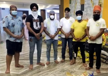 Goa Sikh Youth come to aid of needy in Chimbel