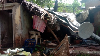 House damaged at Harvale