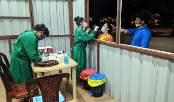 Covid testing begins at Polem border check post