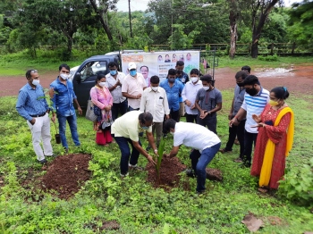 Saplings planted in Canacona to mark Shyama Prasad birth anniversary