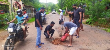 RG members to fill potholes in Saligao, Assagao