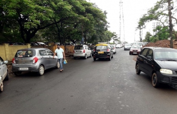 Cleared of kiosks, area outside GMC turns into parking lot