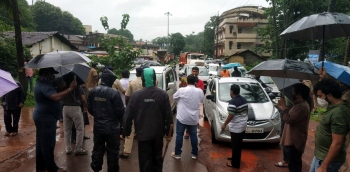 2 councillors, locals block main road at Sanguem