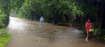 House damaged at Pissurlem, river levels rise in Sattari