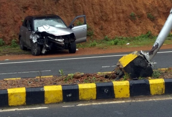 2 injured, cattle killed in Canacona bypass mishap