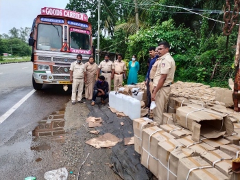 Major haul of illicit spirit at Majali close to Goa border