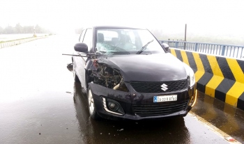 Car struck in hit-run case, truck intercepted