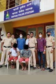 Mapusa Police nab two for stealing metal plates