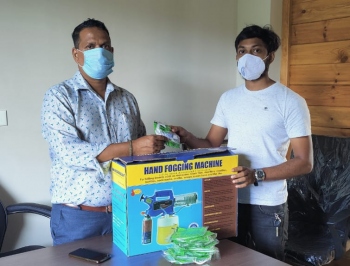 AAP distributes fogging machines to Benaulim village panchayats
