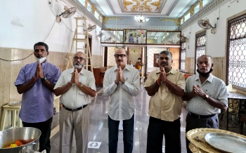Shrifal offered at Lord Damodar temple ahead of Saptah festival