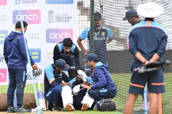Mayank hit on head in nets, out of first Test