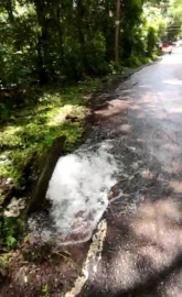 Water pipeline in Chimbel damaged
