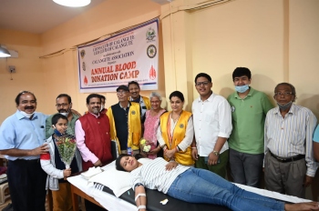 Blood donation camp at Calangute