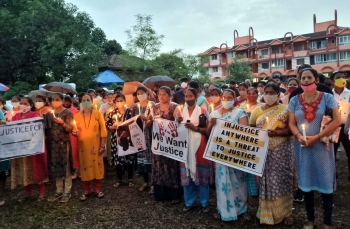 Candlelit protest in Aldona to seek justice for teenager