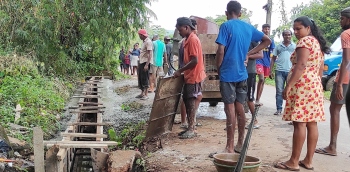 Davorlim drain construction: Residents cry foul, want probe