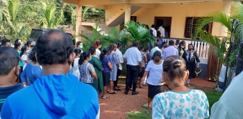 Agonda bids tearful farewell to woman murdered by hubby