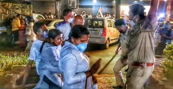 Youth Congress workers caned by cops over 'mashaal yatra'